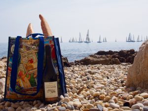 Enjoying a picnic at the beach!